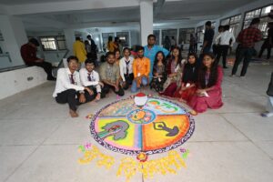 सिमेज कॉलेज में दीपावली के अवसर पर आयोजित हुई ‘रंगोली प्रतियोगिता’