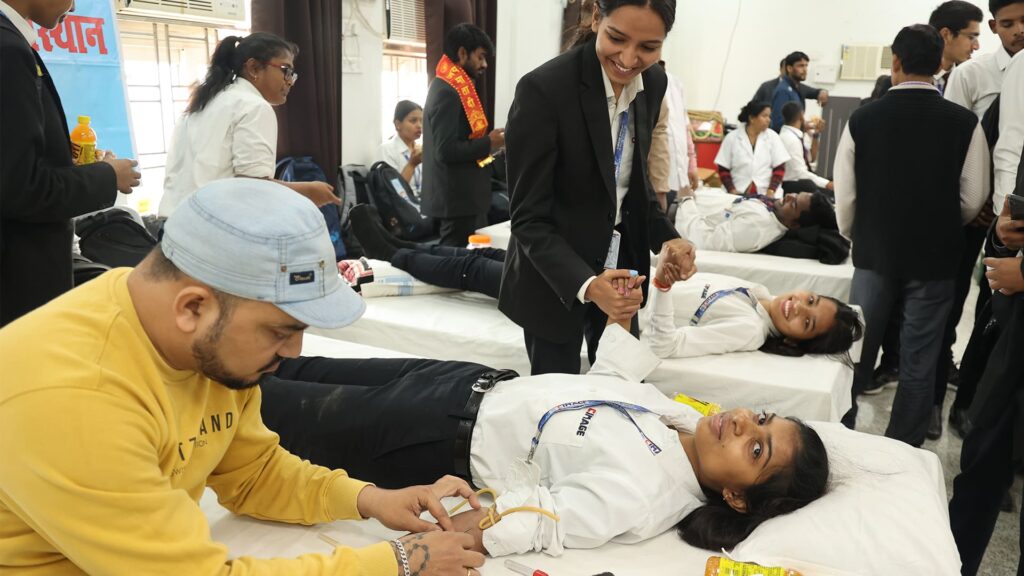 410 Units of Blood Donation done through Blood Donation Camp Organized at CIMAGE on the occasion of Martyr’s Day>