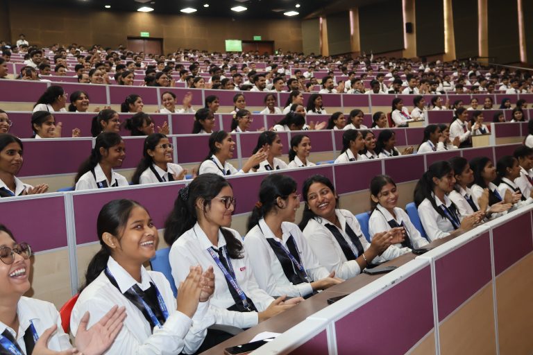 _New students attending CIMAGE Professional College induction and orientation program in Patna.