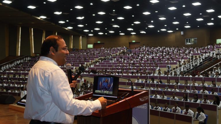 New students attending CIMAGE Professional induction and orientation program in Patna.